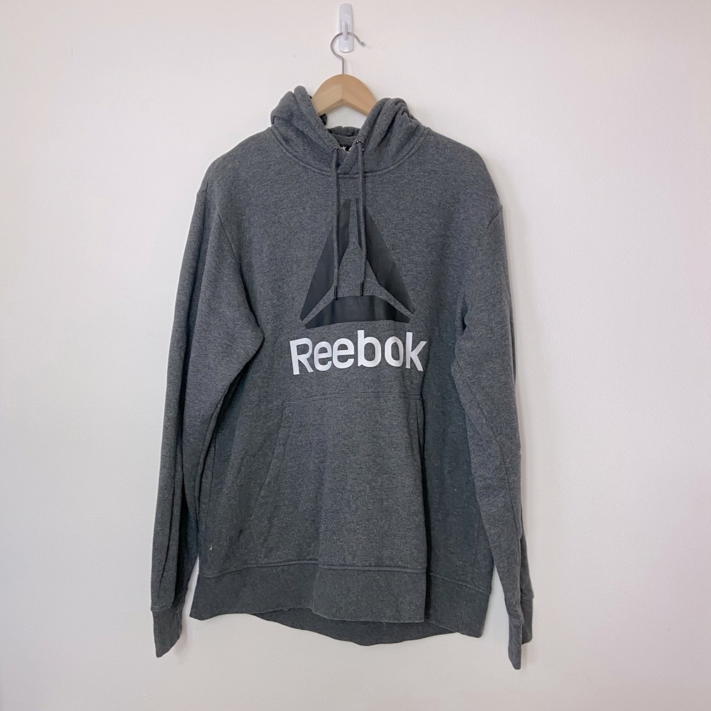 Reebok Mens Gray Hoodie